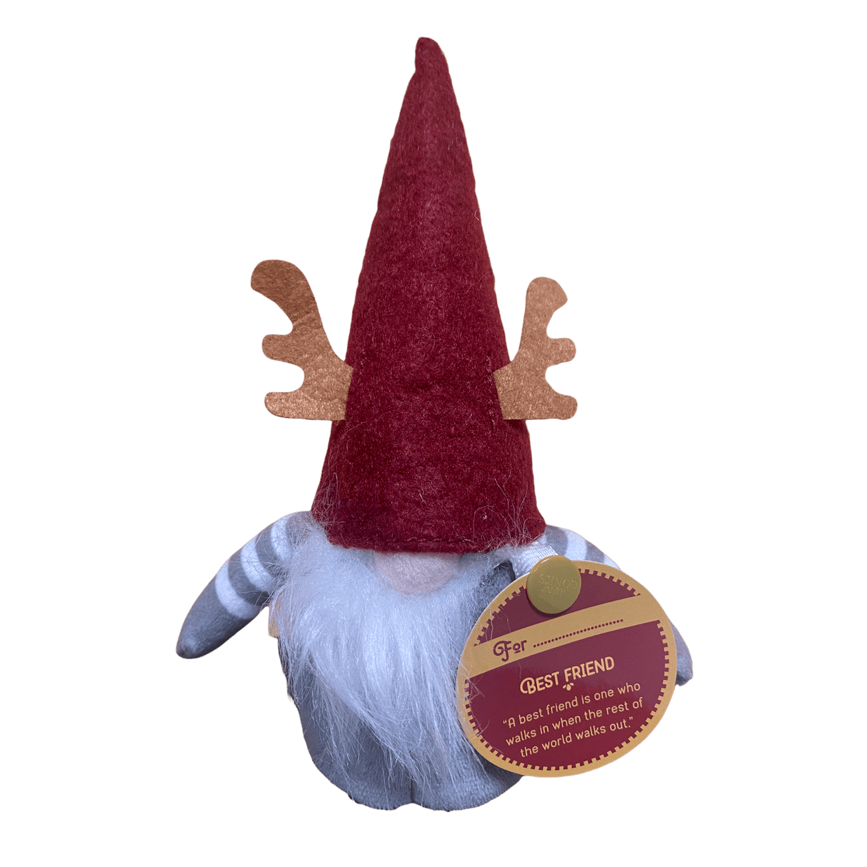 The Gifting Gonk - "Best Friend" 15cm - XMAS BAUBLES - Beattys of Loughrea