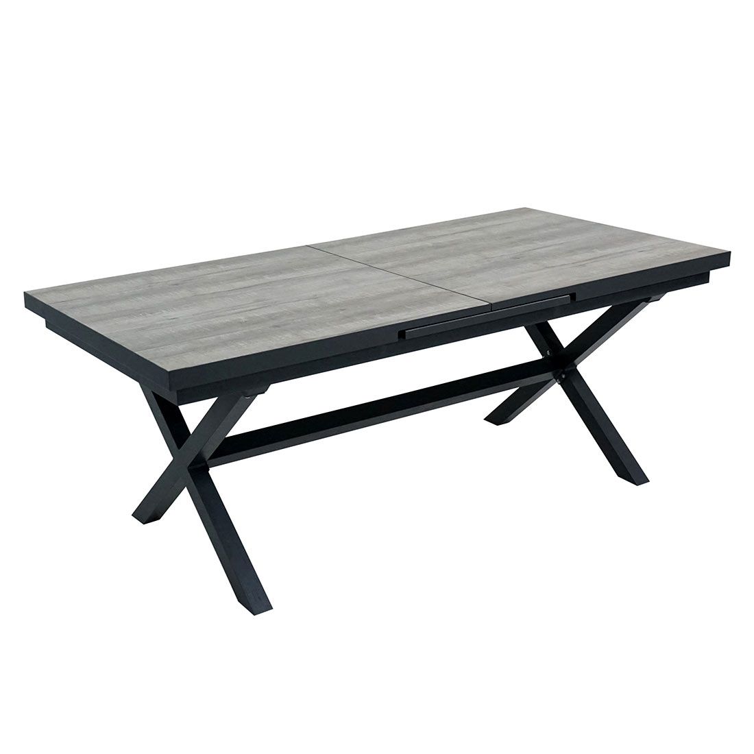 Komido Garden Set with Extendable Table and 6 Adjustable Recliner Chairs - WOOD / RATTAN GDN FURN SET 4+ SEATS - Beattys of Loughrea