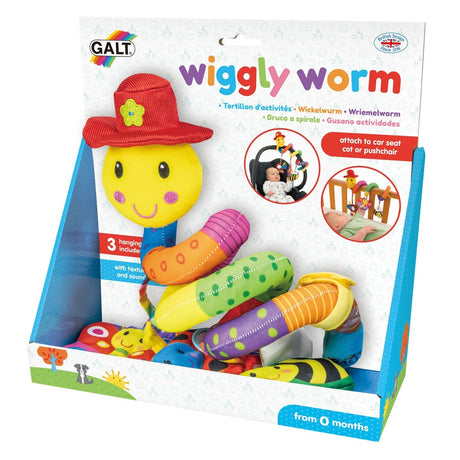 Galt Wiggly Worm Cot and Pram Toy
