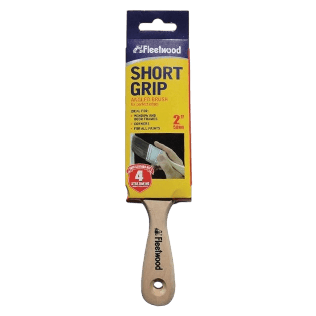 Fleetwood 2" Short Grip Angled Paint Brush - PAINT BRUSHES - Beattys of Loughrea