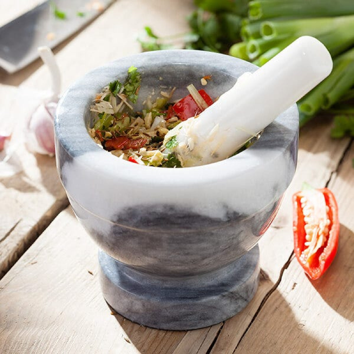 Judge 13cm White Marble Pestle & Mortar
