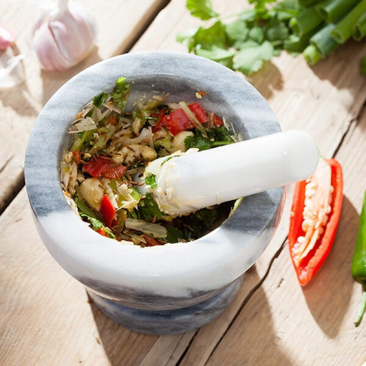 Judge 13cm White Marble Pestle & Mortar