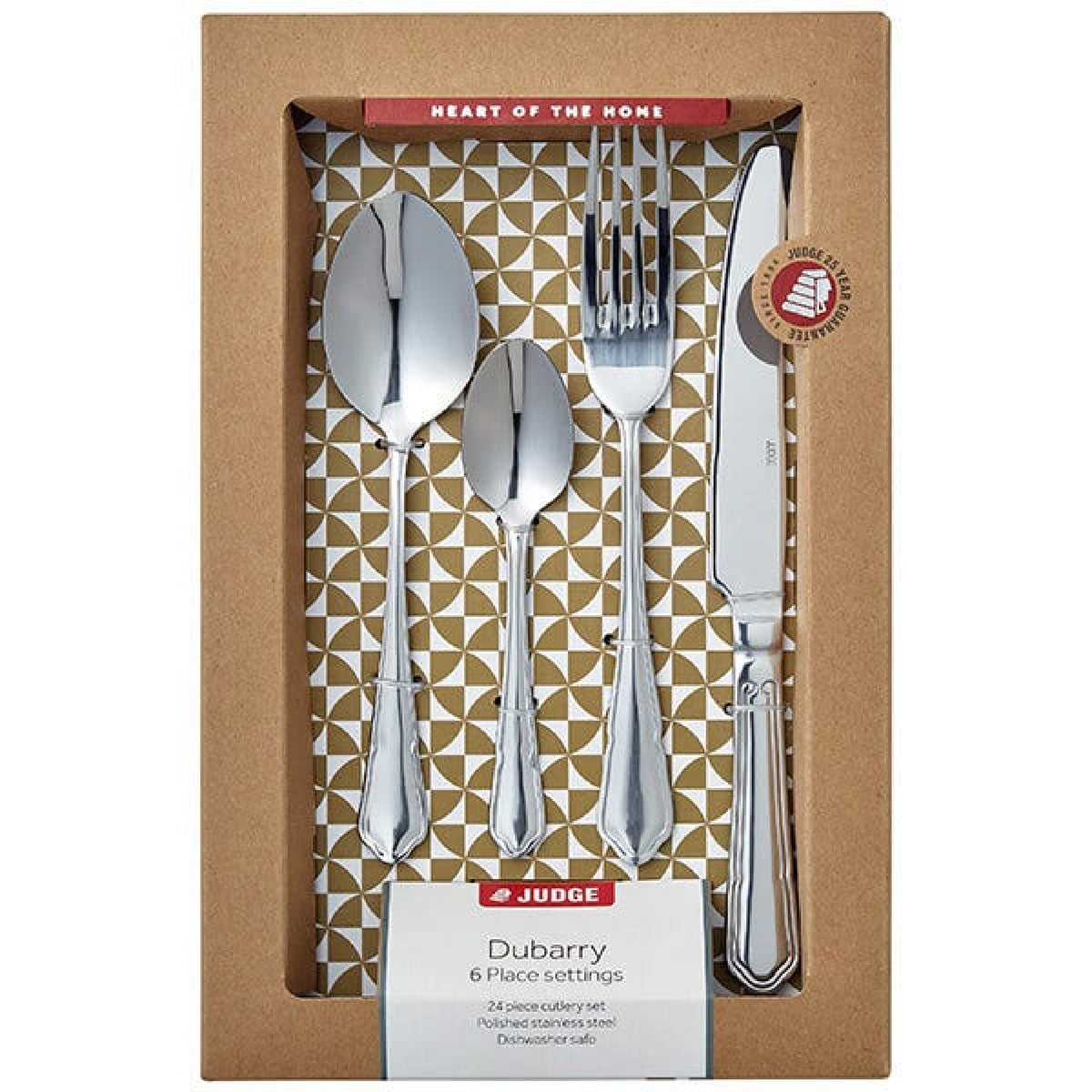 Judge Dubarry 24 Piece Cutlery Set, Gift Boxed
