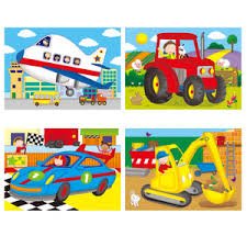 Galt 4 in a Box - Vehicles Jigsaw Puzzle - Beattys of Loughrea | www.beattys.ie