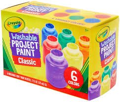 Crayola Pk6 Washable Kids Paint - Beattys of Loughrea | www.beattys.ie