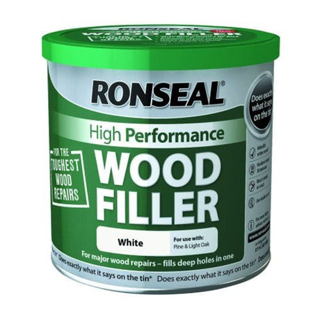Ronseal High Performance Ready Mixed White Wood Filler 1kg - WOOD FILLER - Beattys of Loughrea