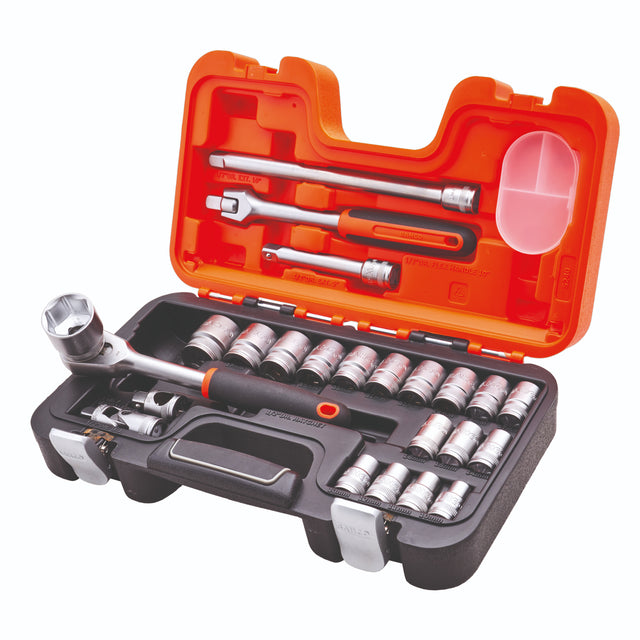 Bahco Socket Set 24 Piece 1/2in Drive - TOOL SETS/ SOCKET SETS - Beattys of Loughrea
