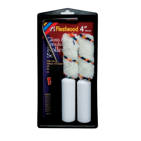 Fleetwood 4" Gloss Roller & Handle 2 Pack - PAINT TOOLS - Beattys of Loughrea