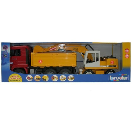 Bruder MAN TGA Construction Truck with Liebherr Excavator