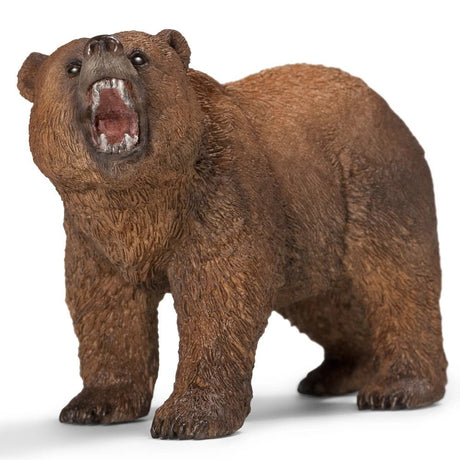 Schleich Wild Life Grizzly Bear Figure - FARMS/TRACTORS/BUILDING - Beattys of Loughrea