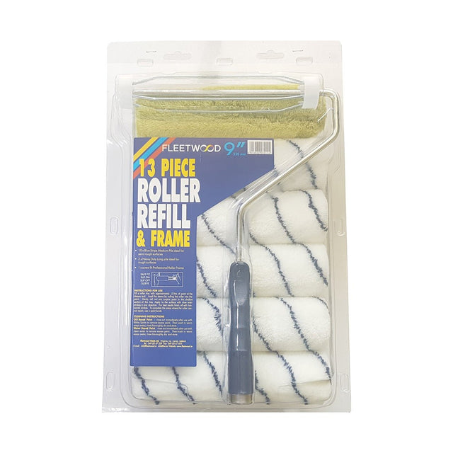 Fleetwood 9" Roller & Frame 13 Piece Set - ROLLERS/SLEEVES - Beattys of Loughrea