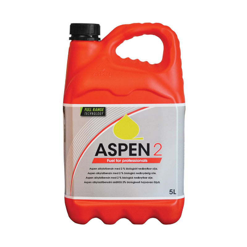 Aspen 2 Stroke Premixed Petrol Fuel 5ltr - LAWNMOWER OIL/ FUEL - Beattys of Loughrea