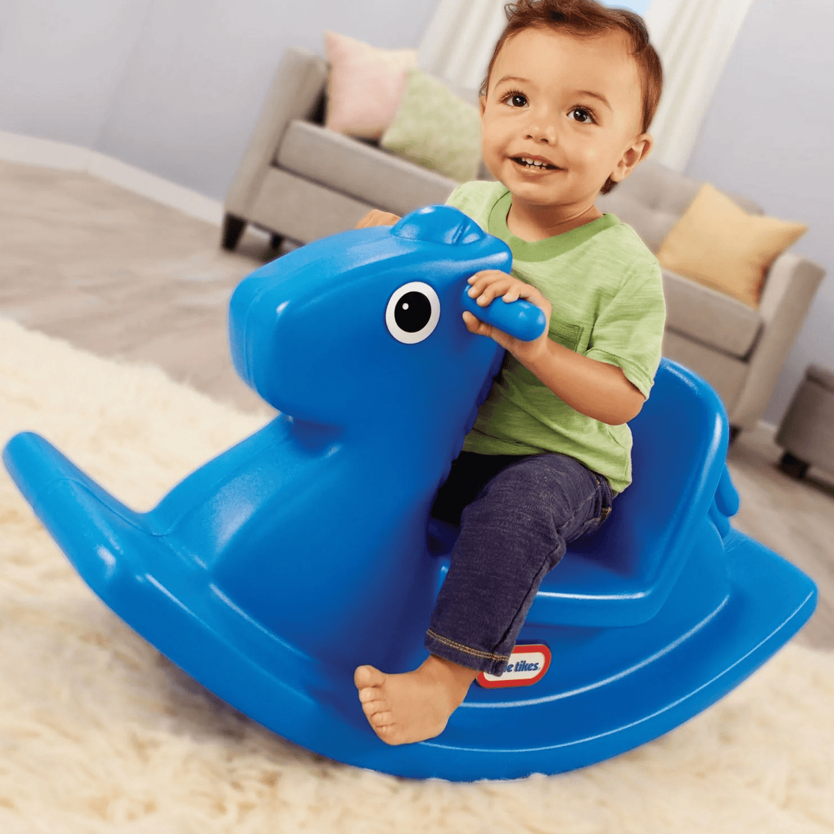 Little Tikes Rocking Horse Blue - RIDE ON/WALKERS - Beattys of Loughrea