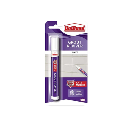 UniBond Grout Pen 7 ml - White - GROUT - Beattys of Loughrea