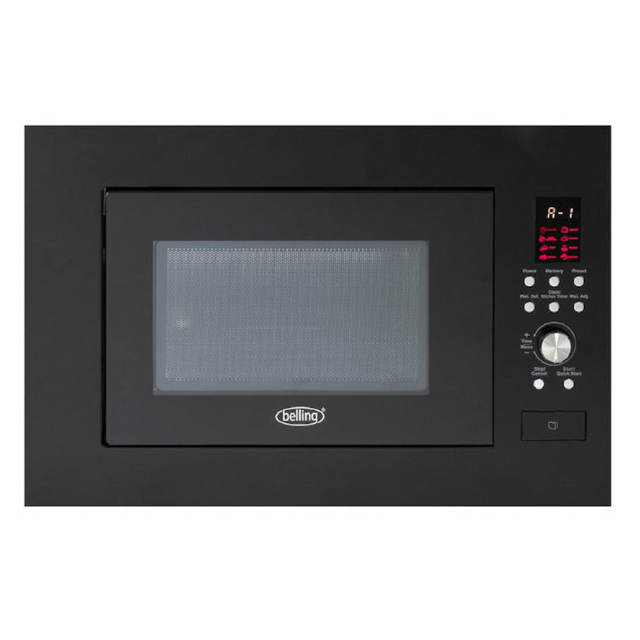 Belling 23L Integrated Microwave Black | BIM60BLK - MICROWAVES - Beattys of Loughrea