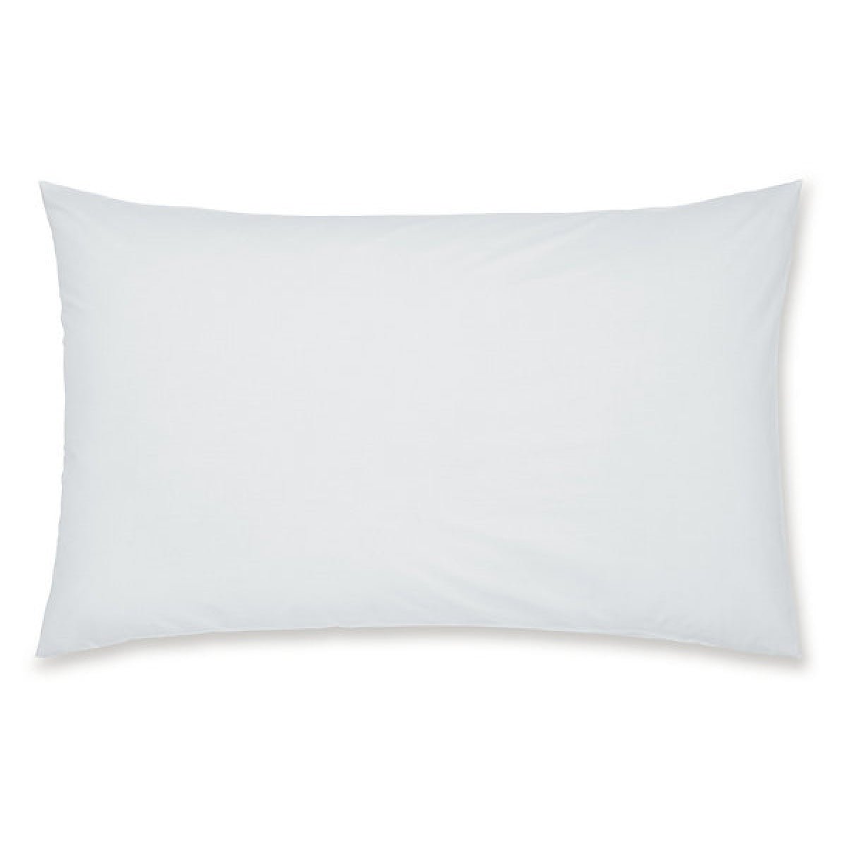 Catherine Lansfield Pillowcases Easy Iron Percale Standard 50 x 75cm Pack of 2 Pillow cases with envelope closure White - PILLOW CASES - Beattys of Loughrea