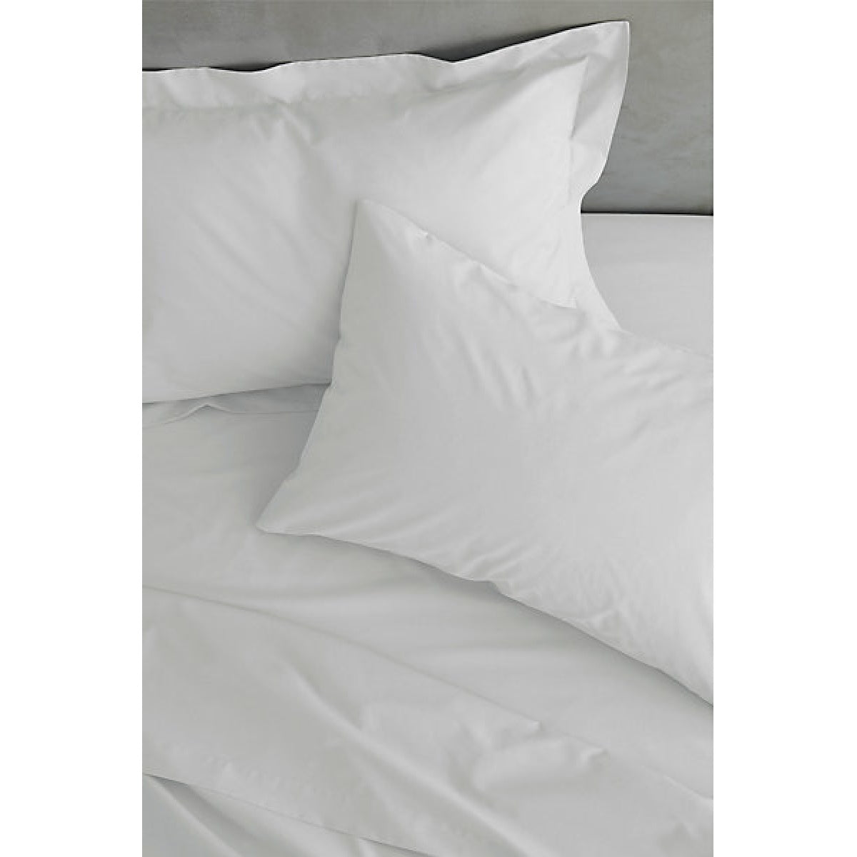 Catherine Lansfield Pillowcases Easy Iron Percale Standard 50 x 75cm Pack of 2 Pillow cases with envelope closure White - PILLOW CASES - Beattys of Loughrea