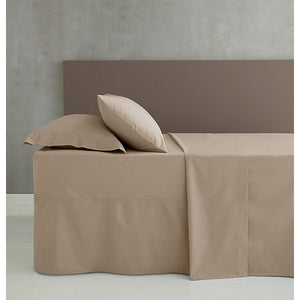 Catherine Lansfield Pillowcases Easy Iron Percale Standard 50 x 75cm Pack of 2 Pillow cases with envelope closure Natural