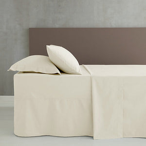 Catherine Lansfield Easy Iron Percale Combed Double Flat Sheet Cream - SHEETS/VALANCE/MATTRESS COVER - Beattys of Loughrea