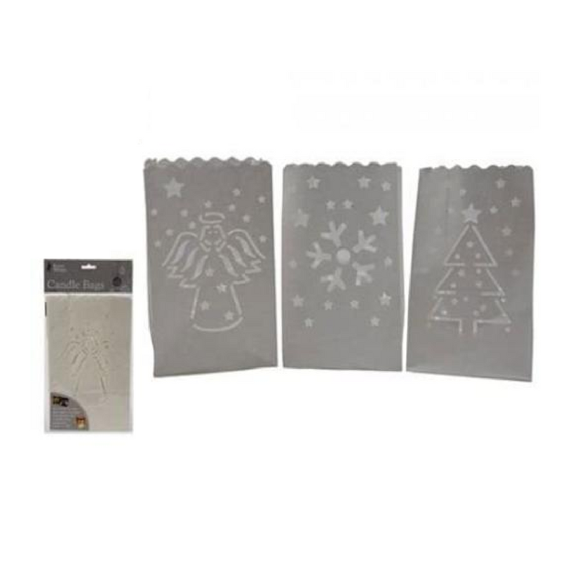 3pk Die-Cut Candle Bags for Battery Tealight Candles