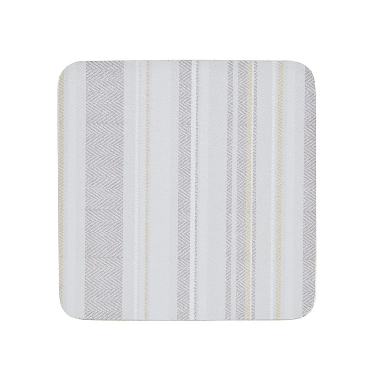 Denby Cream Stripe Coasters Set of 6 - TABLEMATS/COASTERS - Beattys of Loughrea