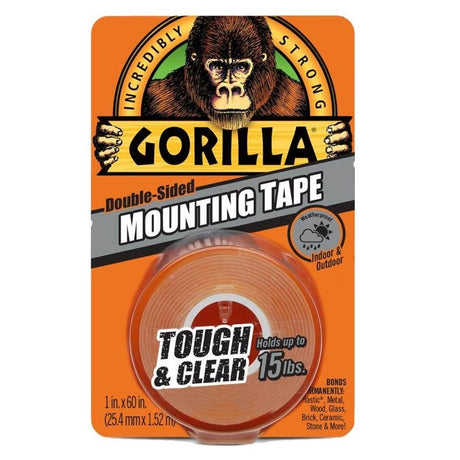 Gorilla Glue Heavy - Duty Double Sided Mounting Tape 25.4mm x 1.52m - MASKING TP/CONTACT/DC FLR - Beattys of Loughrea