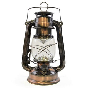 HomeLife "Nebraska" LED Storm Lamp - Copper - TABLE/BEDSIDE LAMPS - Beattys of Loughrea