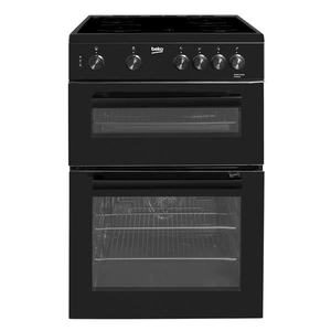 Beko Freestanding 60cm Ceramic Electric Cooker Black | KTC611K - ELECT COOKER FREESTANDING <65CM - Beattys of Loughrea