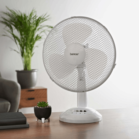 Benross 12" Desk Fan - FANS - Beattys of Loughrea