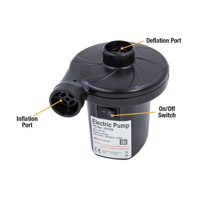 Milestone AC Electric Pump – AC240V / 130W - FOOTBALL/NETS/ACCESSORIES - Beattys of Loughrea