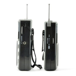 Lloytron Entertainer AM/FM Personal Sports Radio with Earphones - Black - PORTABLE CD/RADIO - Beattys of Loughrea