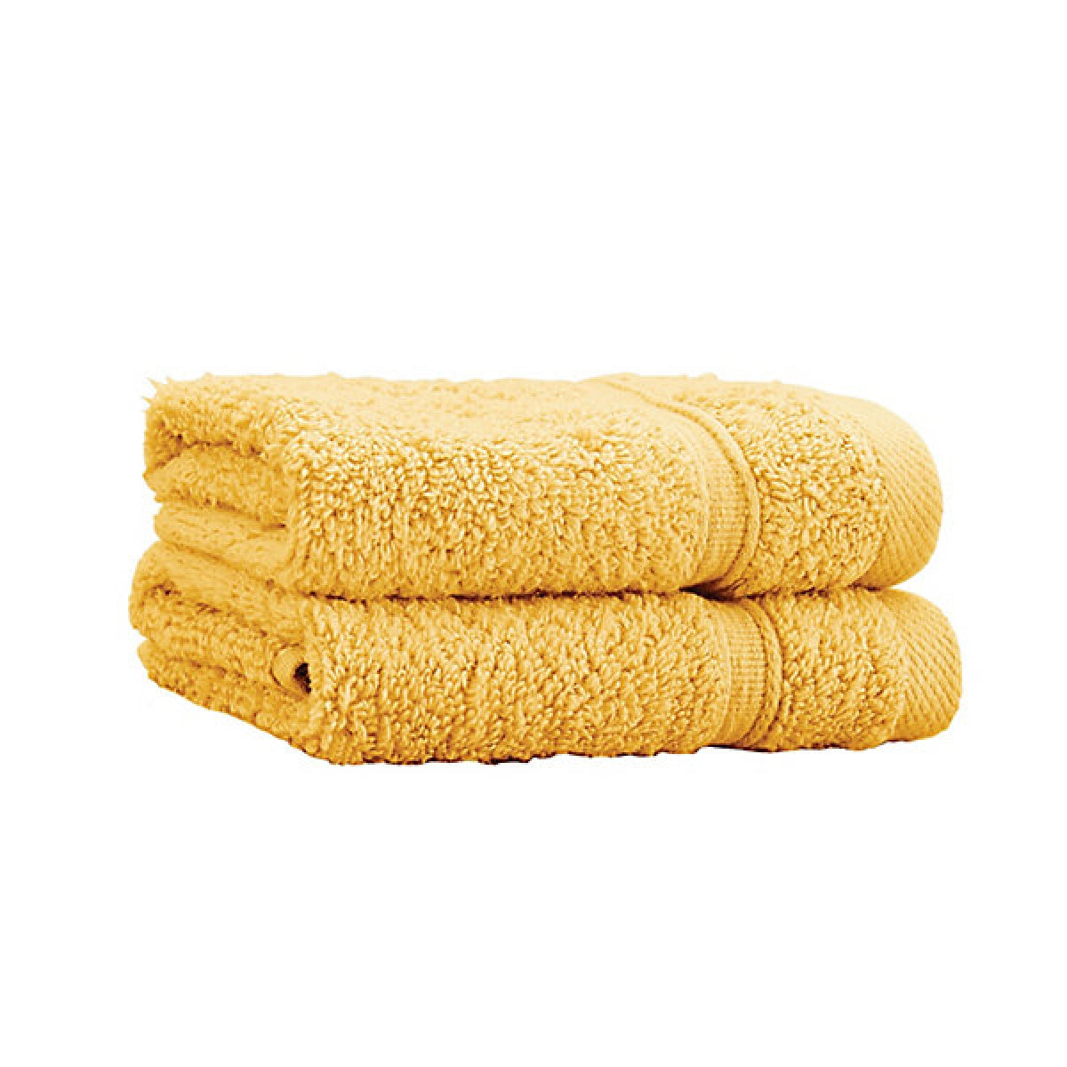 Catherine Lansfield Zero Twist Cotton Face Cloth Pair Ochre