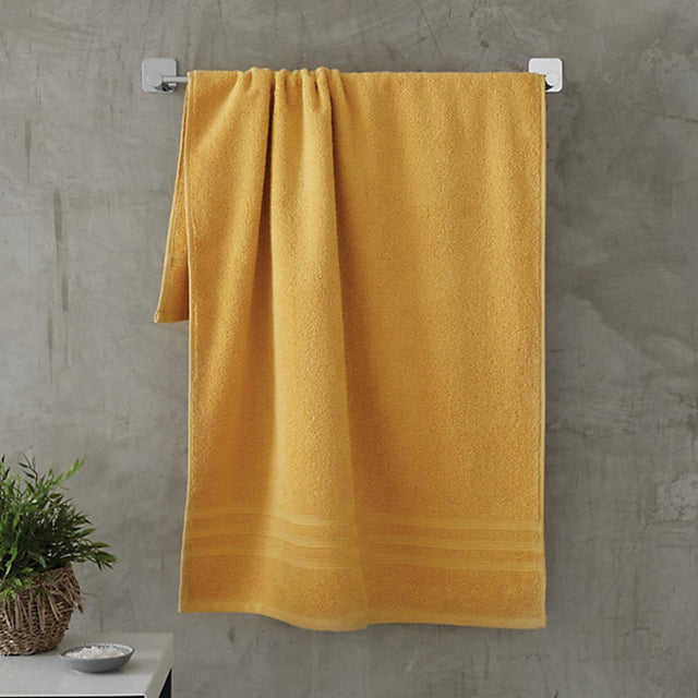 Catherine Lansfield Zero Twist Cotton Bath Sheet Ochre