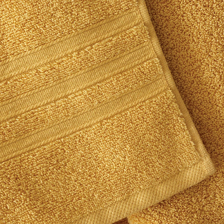 Catherine Lansfield Zero Twist Cotton Bath Sheet Ochre - TOWELS FACECLOTHS - Beattys of Loughrea