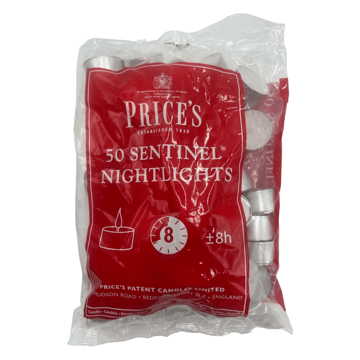 Price’s Candles Sentinel Nightlights – Pack of 50 (8 - Hour Burn Time) - CANDLES - Beattys of Loughrea