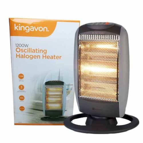 Kingavon 1200w Oscillating Halogen Heater - HALOGEN/ PARAGLOW HEATER - Beattys of Loughrea