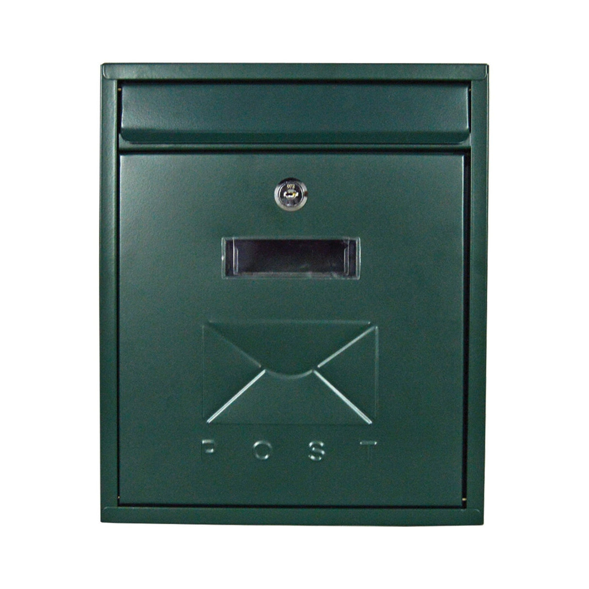 Postplus Contemporary Post Box, Green Gloss