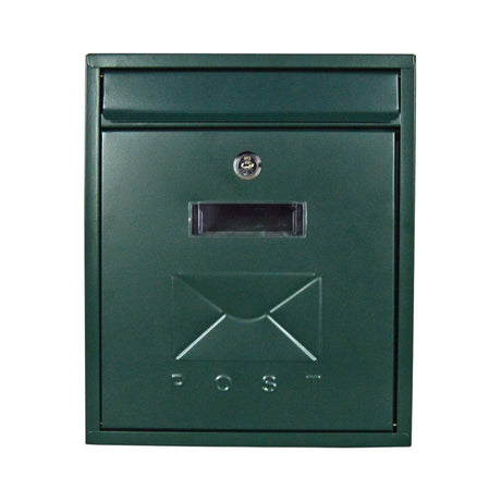 Postplus Contemporary Post Box, Green Gloss - LETTER BOXES - Beattys of Loughrea