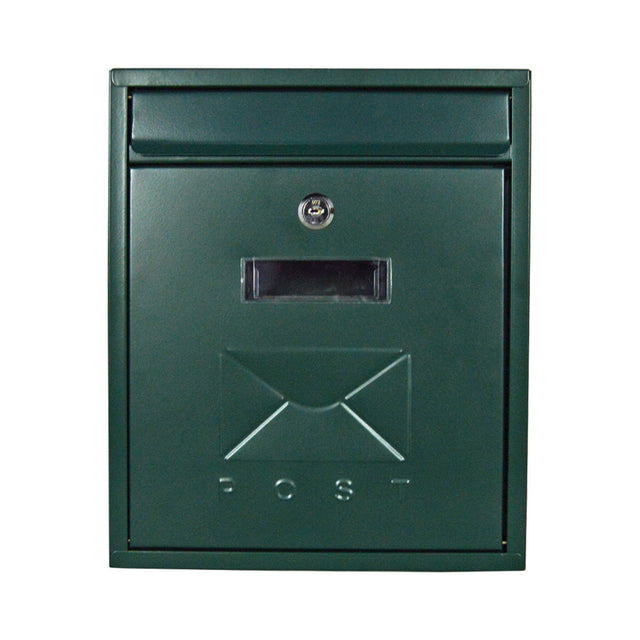 Postplus Contemporary Post Box, Green Gloss