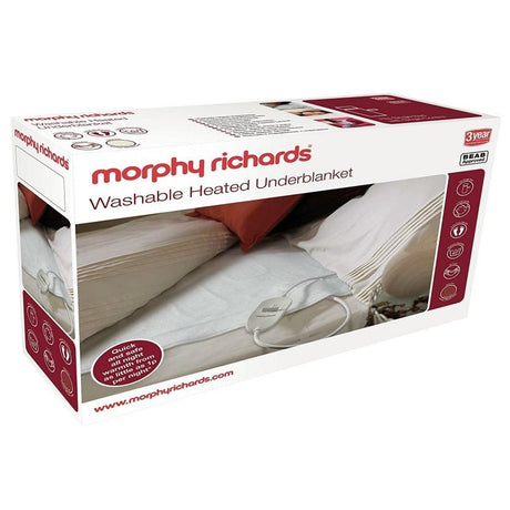 Morphy Richards Washable Heated Single Underblanket 600113 - ELEC BLANKET UNDER - Beattys of Loughrea