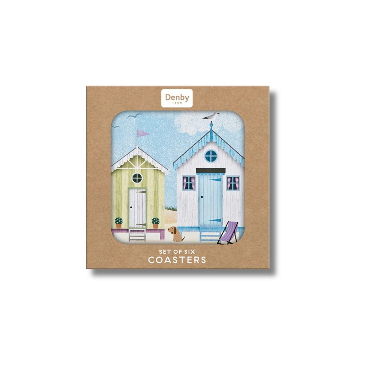 Denby Seaside 6 Piece Coaster Set - TABLEMATS/COASTERS - Beattys of Loughrea