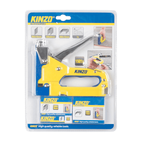 KINZO Stapler With 1500 Staples - RIVETERS/NAIL GUN/STAPLER - Beattys of Loughrea