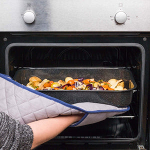 Russell Hobbs Romano Vitreous Enamel Deep Roaster 42 cm Black - GENERAL COOKWARE - Beattys of Loughrea