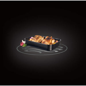 Russell Hobbs Romano Vitreous Enamel Deep Roaster 42 cm Black - GENERAL COOKWARE - Beattys of Loughrea