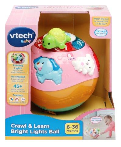 Crawl & Learn Bright Lights Ball - Pink - VTECH/EDUCATIONAL - Beattys of Loughrea