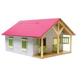 Kids Globe 1:24 Pink Stable - FARMS/TRACTORS/BUILDING - Beattys of Loughrea