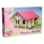 Kids Globe 1:24 Pink Stable - FARMS/TRACTORS/BUILDING - Beattys of Loughrea