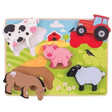 Chunky Lift Out Farm Puzzle - Beattys of Loughrea | www.beattys.ie