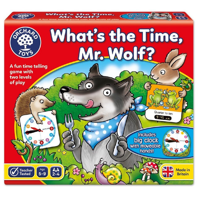 Orchard Toys What's the Time, Mr Wolf? Game - BOARD GAMES / DVD GAMES - Beattys of Loughrea