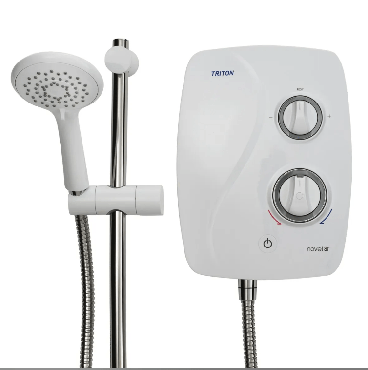 Triton Novel Sr Power Shower White BS2020 - ELECTRIC SHOWER - Beattys of Loughrea